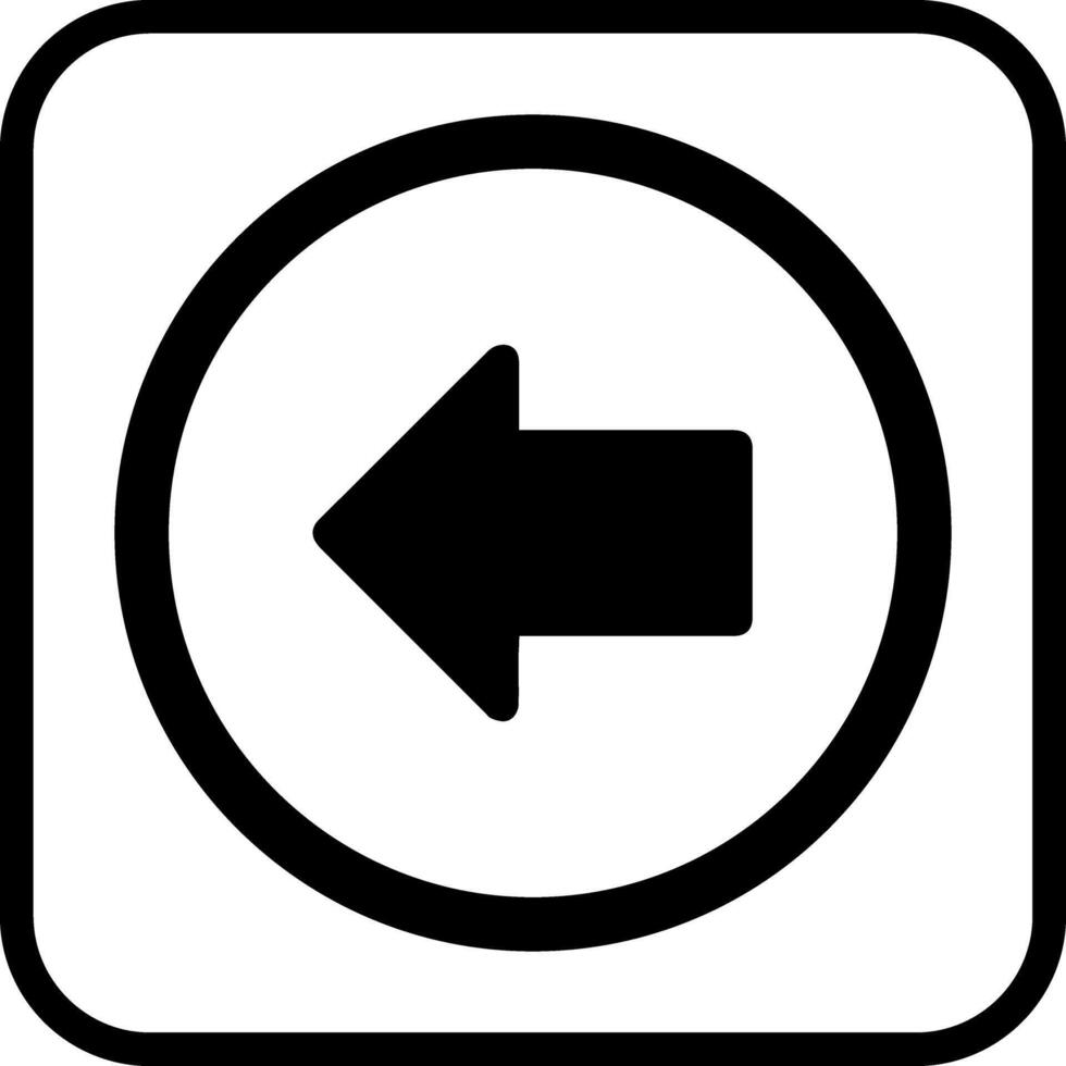 Left Arrow Icon Design vector