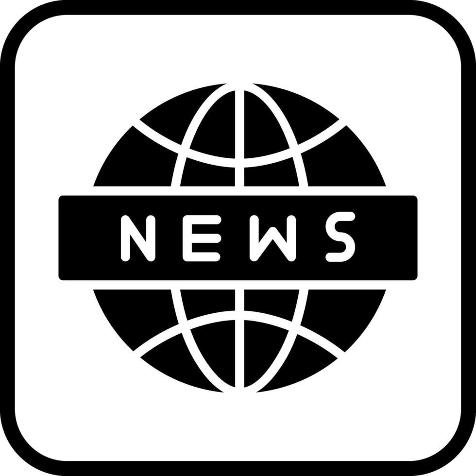 News Globe Icon Design vector