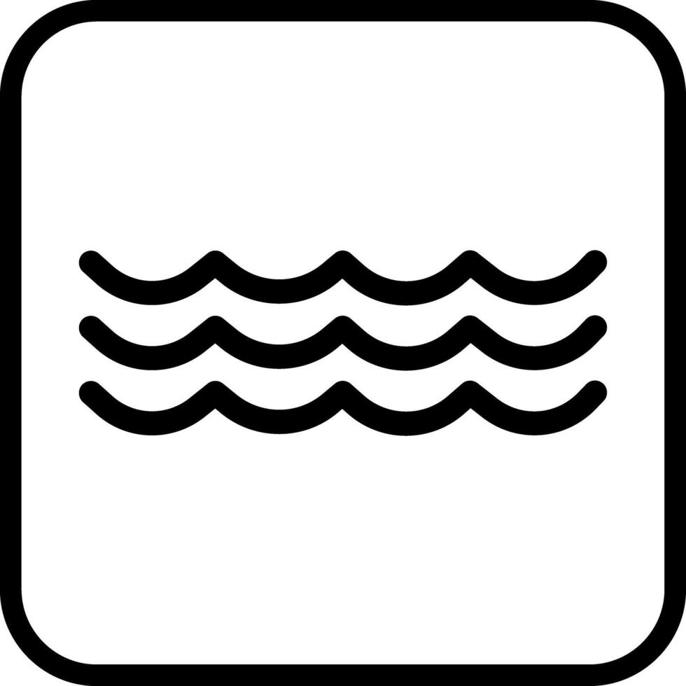 Water Wave Icon Design vector