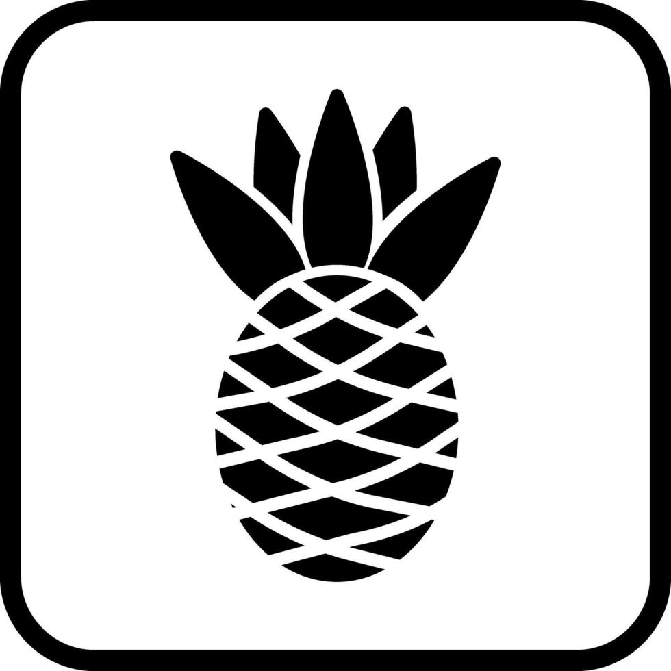 Pineapple Icon Design vector