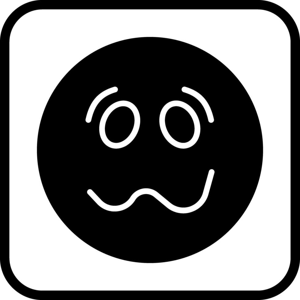 Woozy Face Icon Design vector