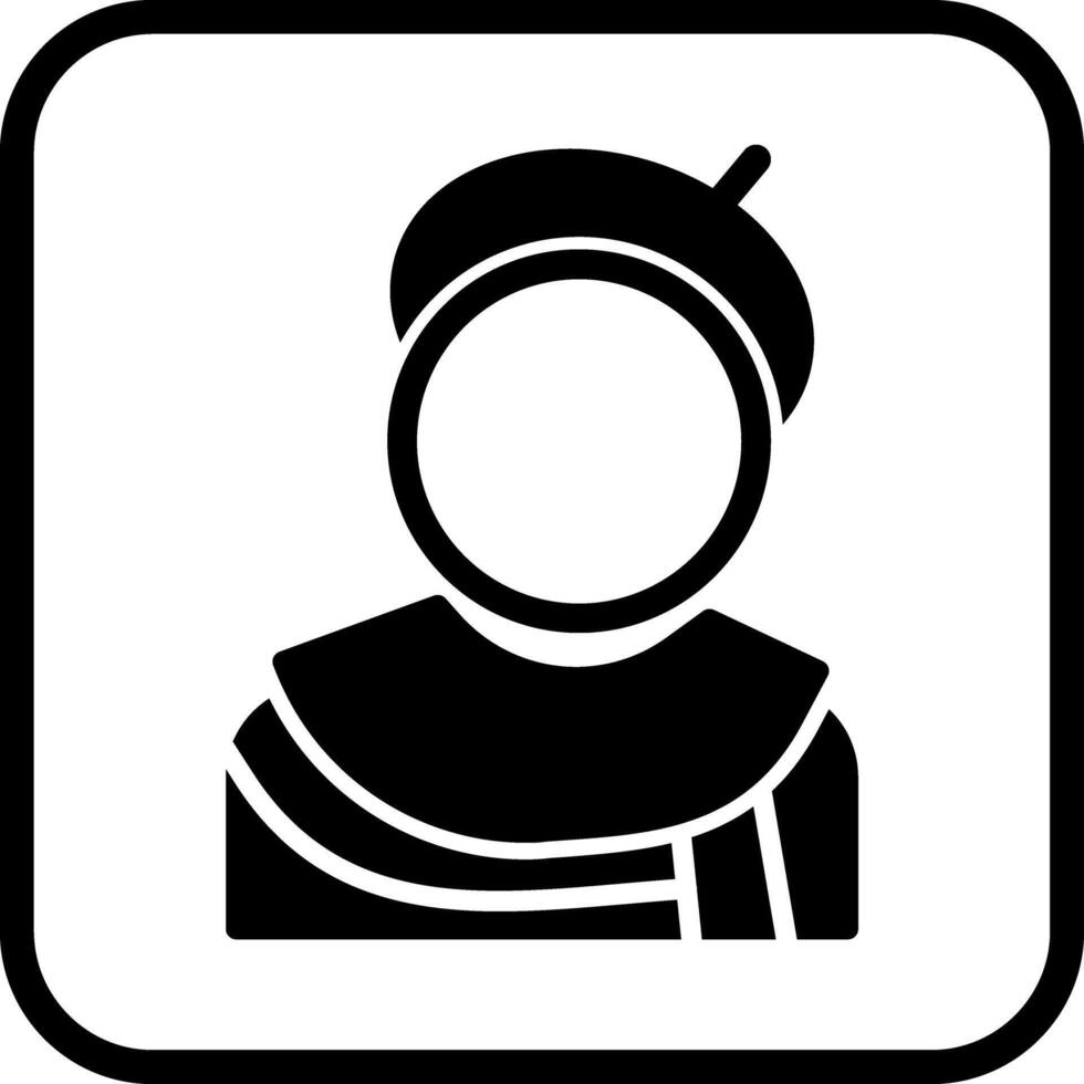 Caricature Artist Icon Design vector
