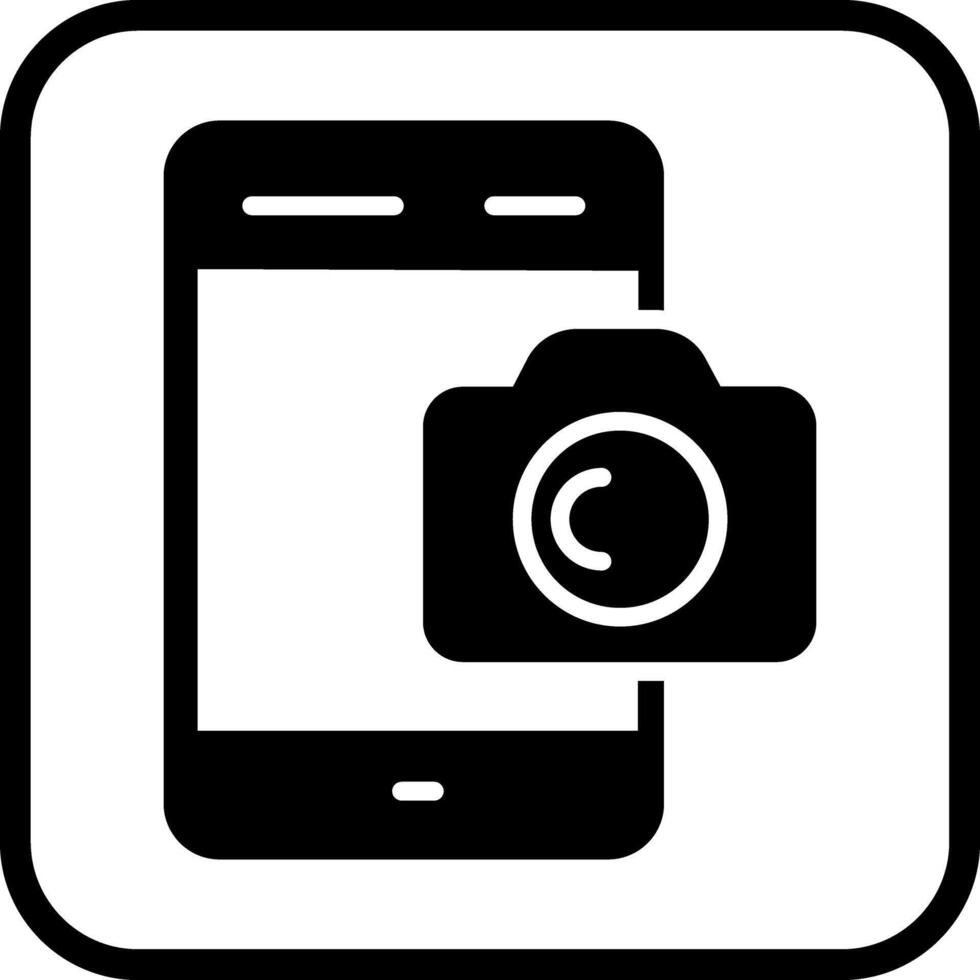 Smartphone Photography Icon Design vector