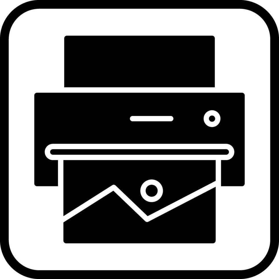 Photo Printing Icon Design vector