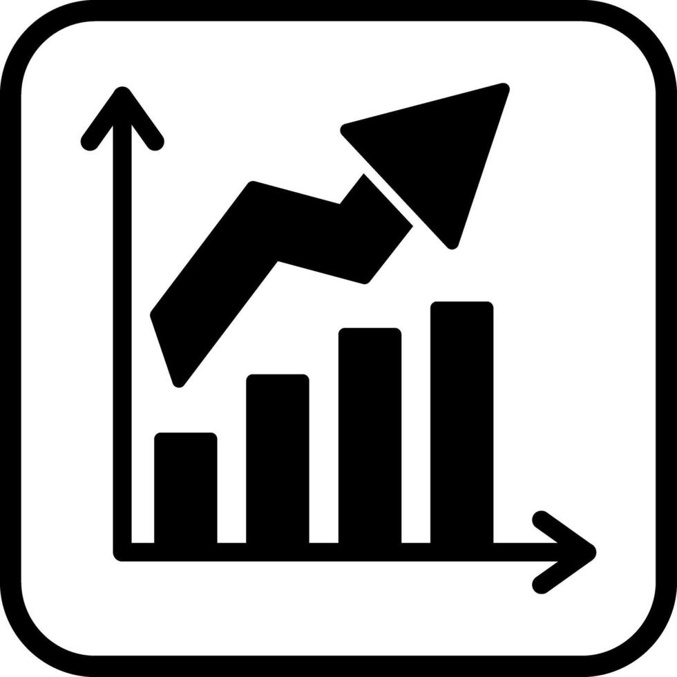 Growth Chart Icon Design vector
