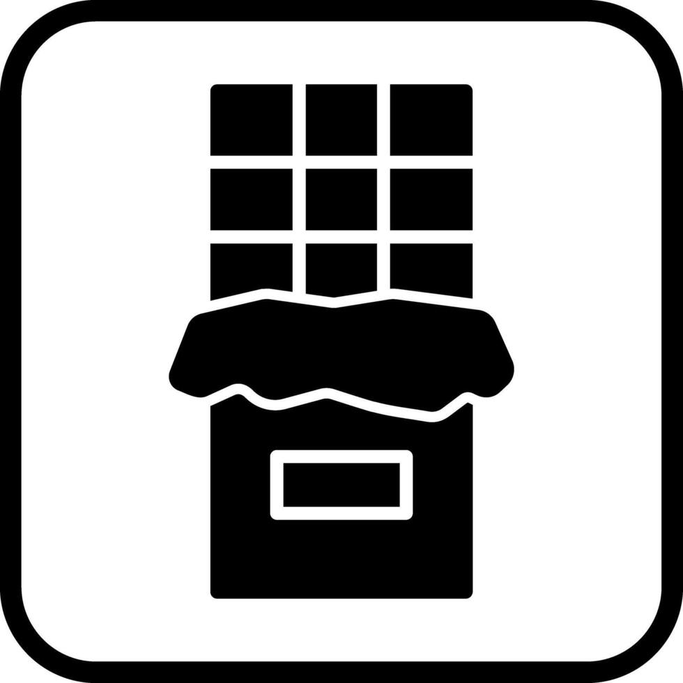 Chocolate Bar Icon Design vector