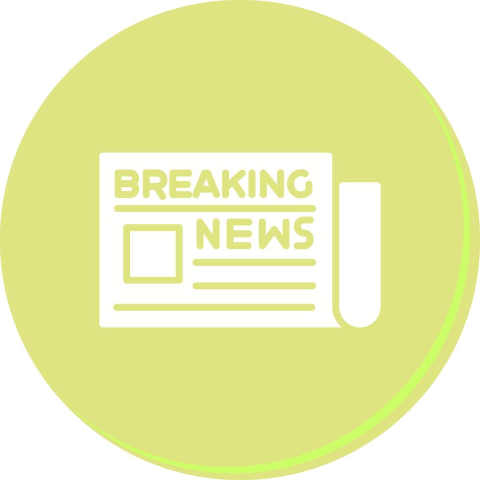 Breaking News Icon Design vector