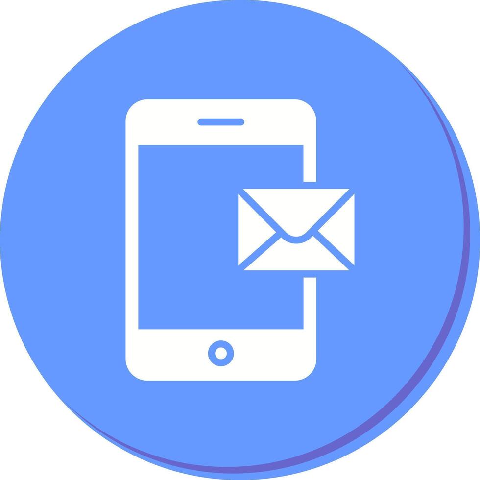Mobile E-mail Icon Design vector