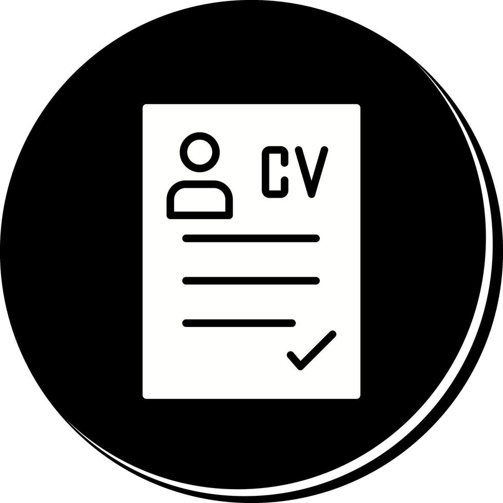 CV Icon Design vector