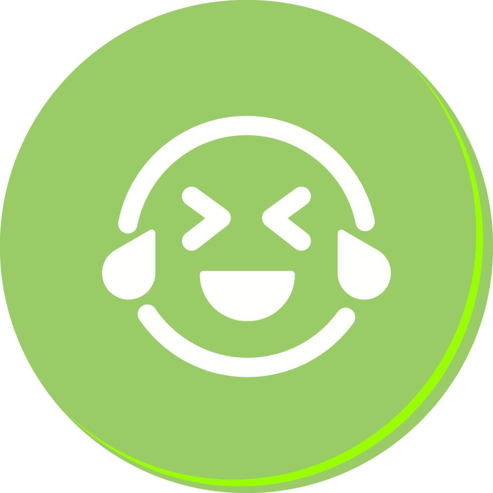 Face with Tears of Joy Icon Design vector