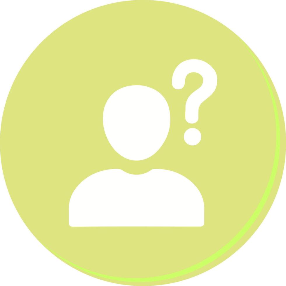 Confused Person Icon Design vector