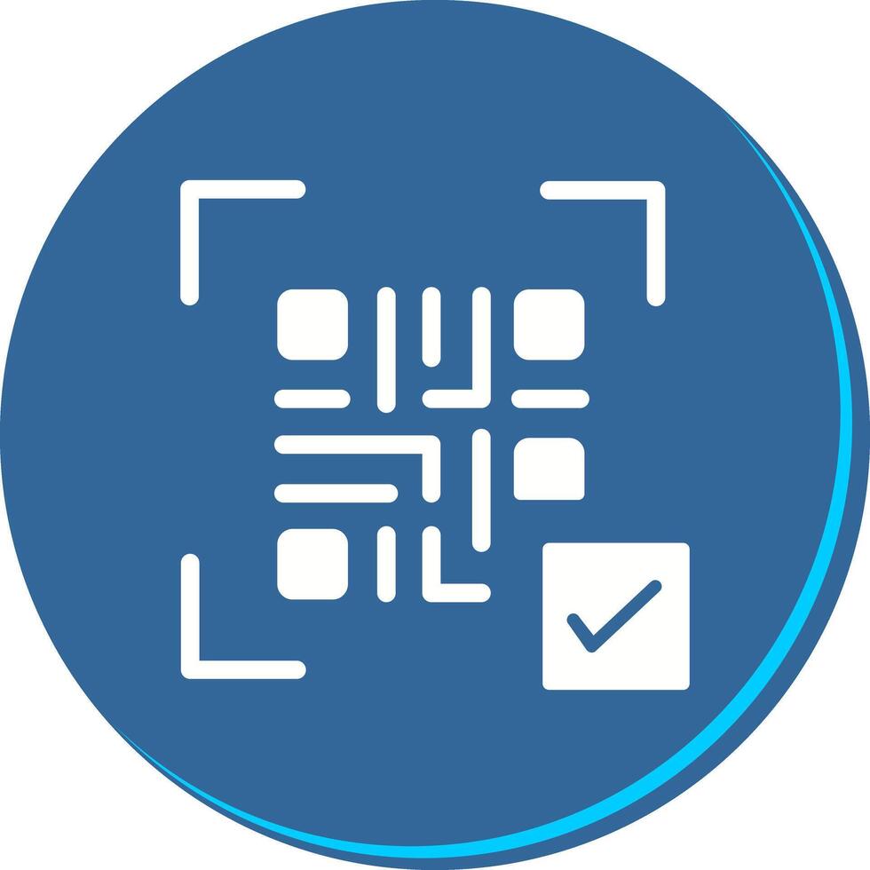 QR Code Link Icon Design vector