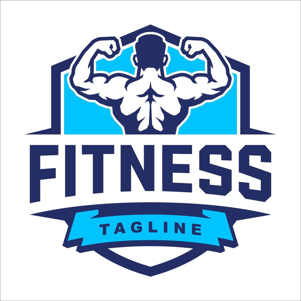 FITNESS GYM TEMPLATE LOGO DESIGN vector