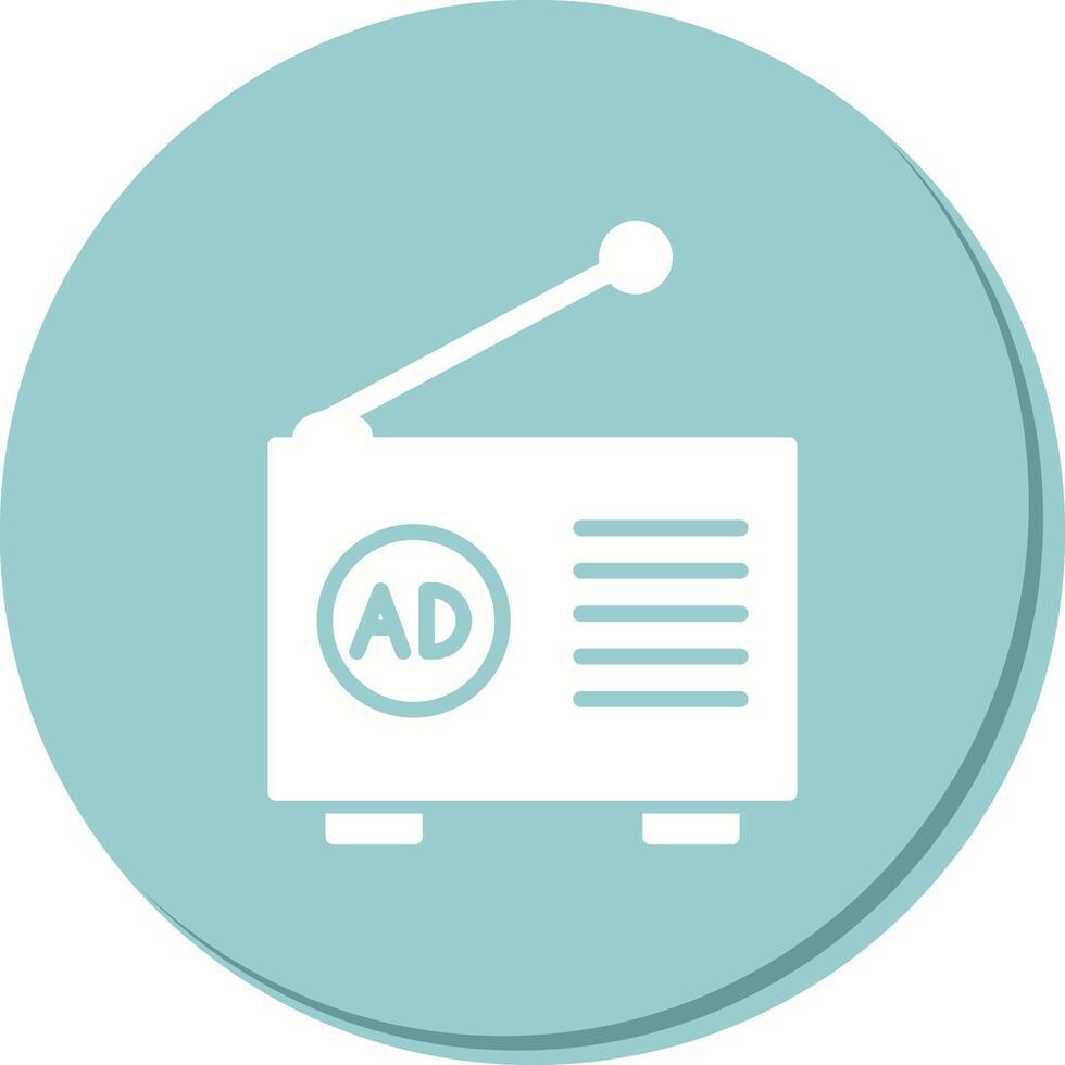 Radio Ad Icon Design vector