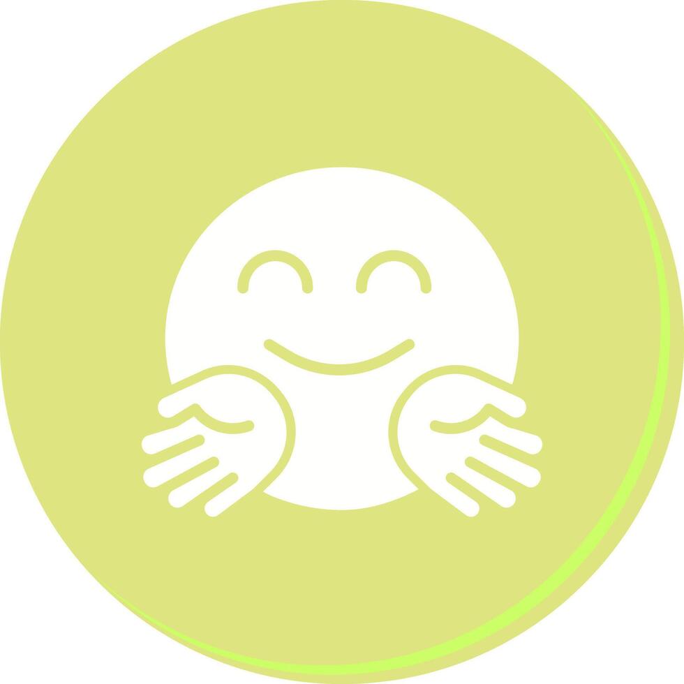 Hugging Face Icon Design vector