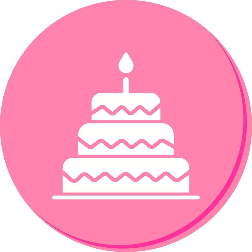 Cake Topper Icon Design vector