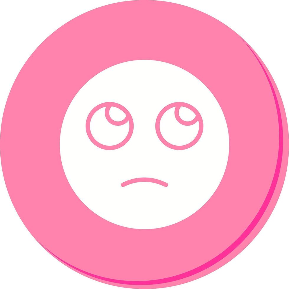 Face with Rolling Eyes Icon Design vector