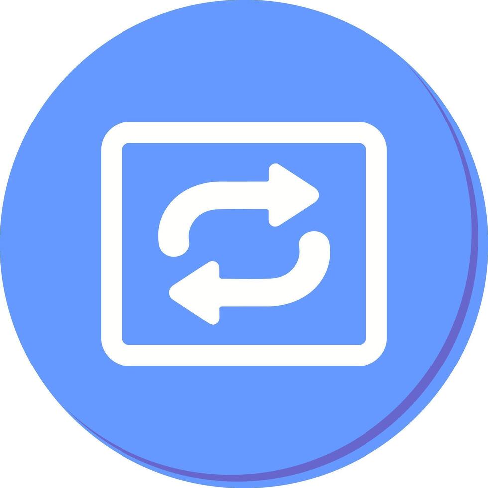 Repeat Button Icon Design vector