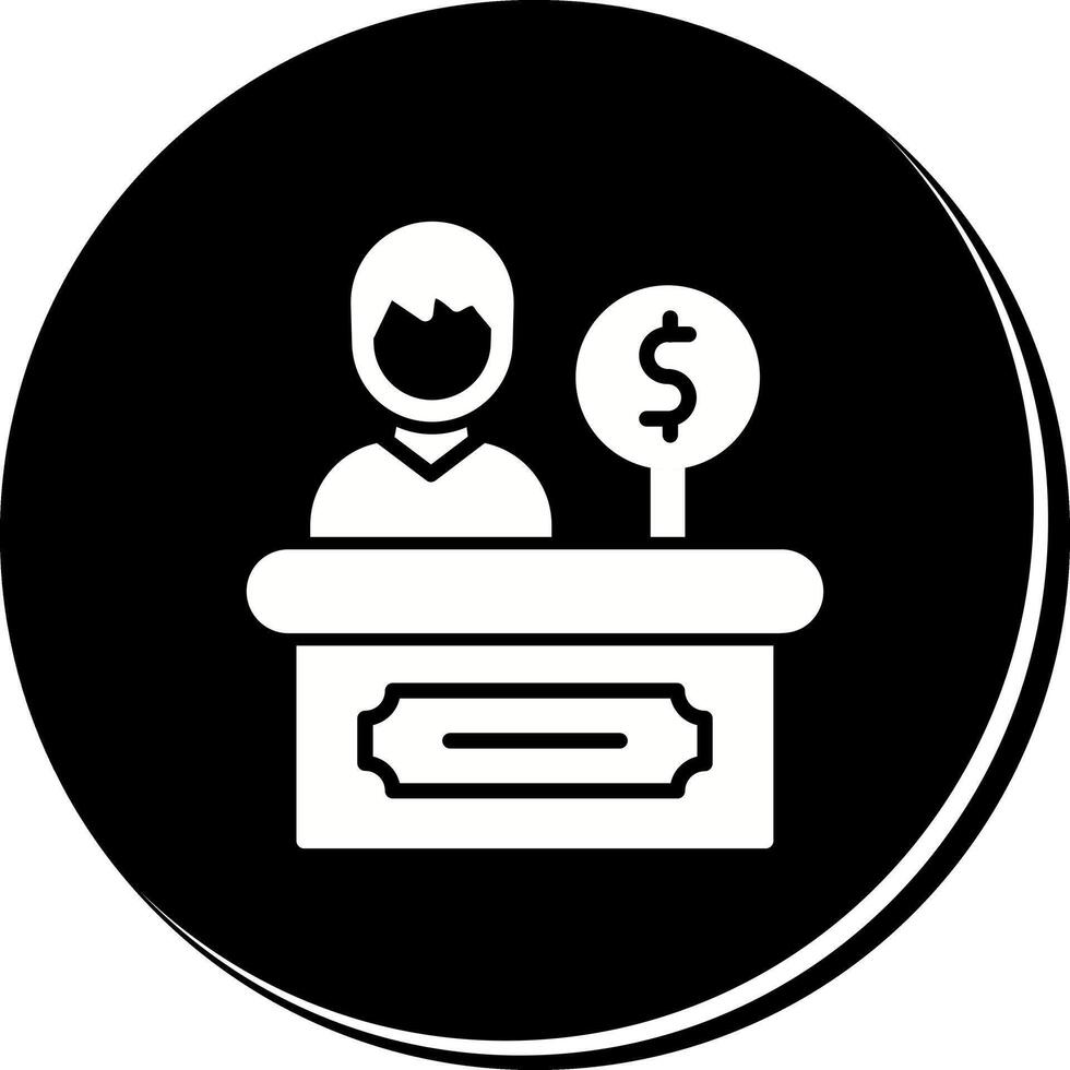 Cashier Icon Design vector
