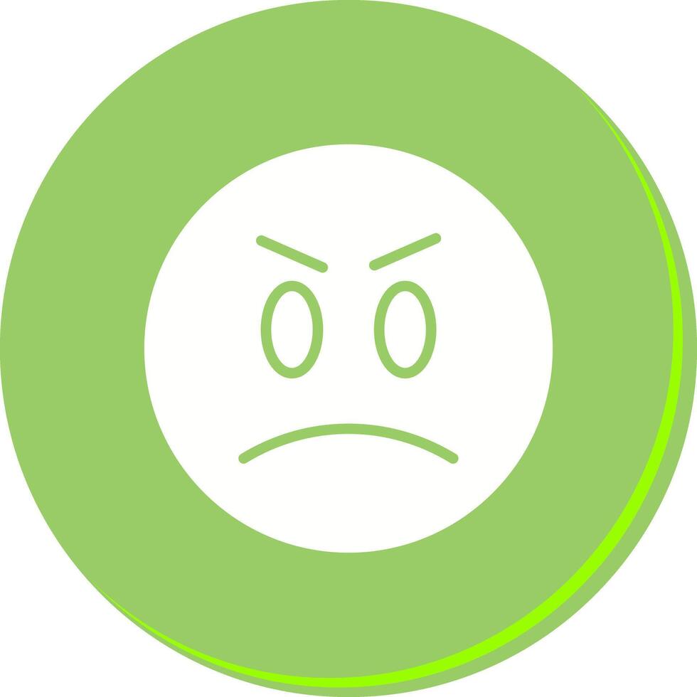 Angry Face Icon Design vector