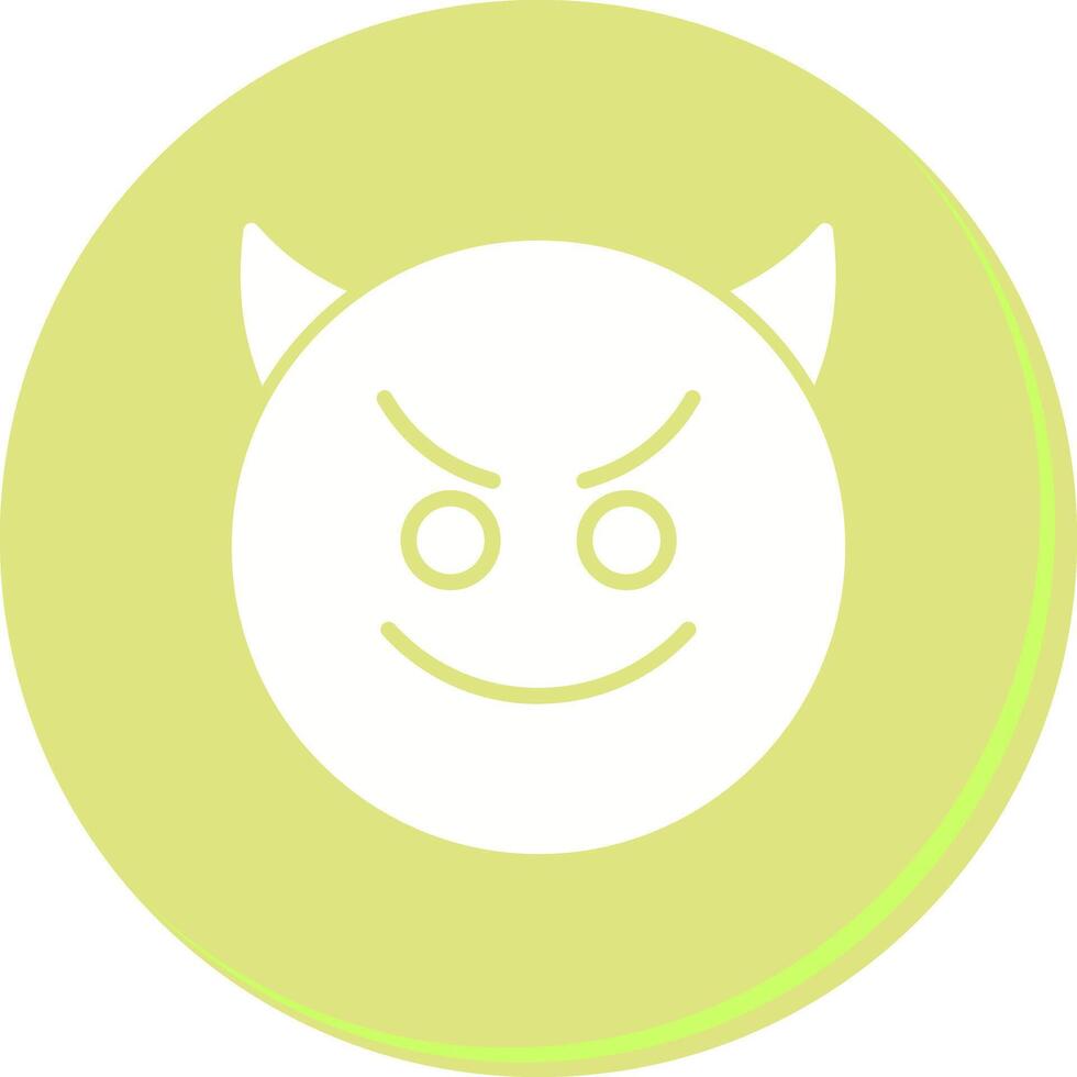 Smiling Face with Horns Icon Design vector