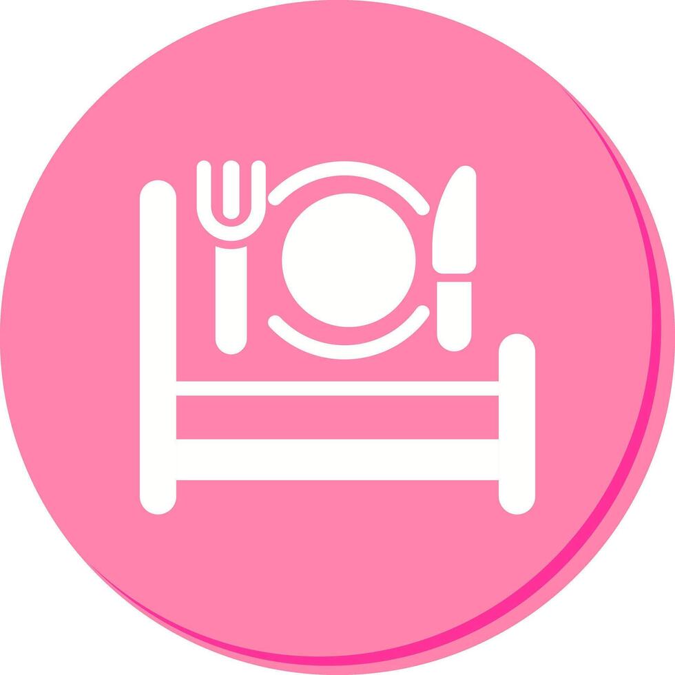 Breakfast in Bed Icon Design vector