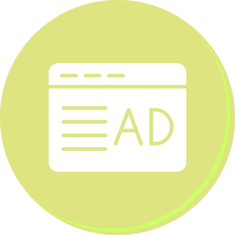 Ad Placement Icon Design vector