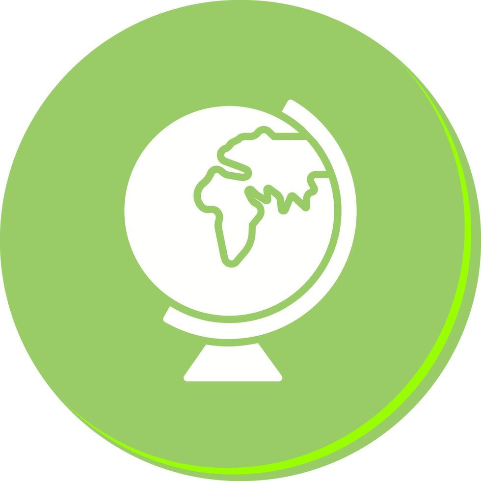 Earth Globe Europe Africa Icon Design vector