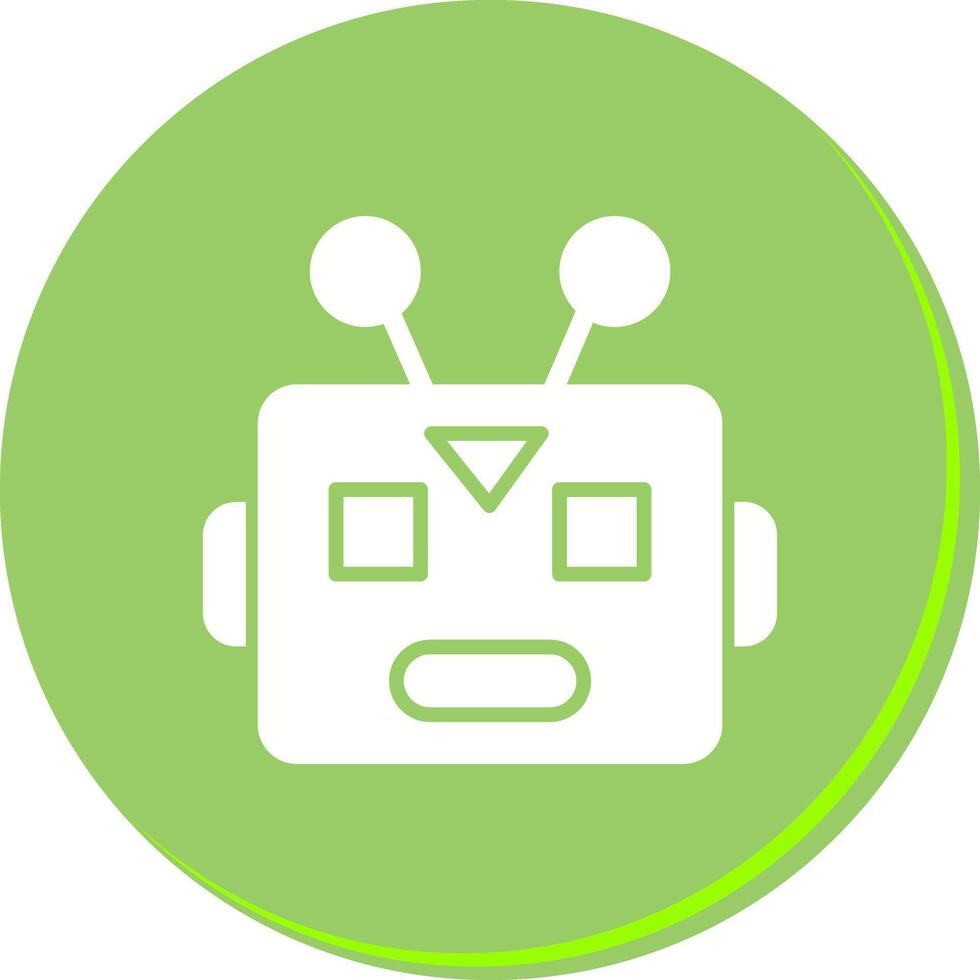 Robot Face Icon Design vector