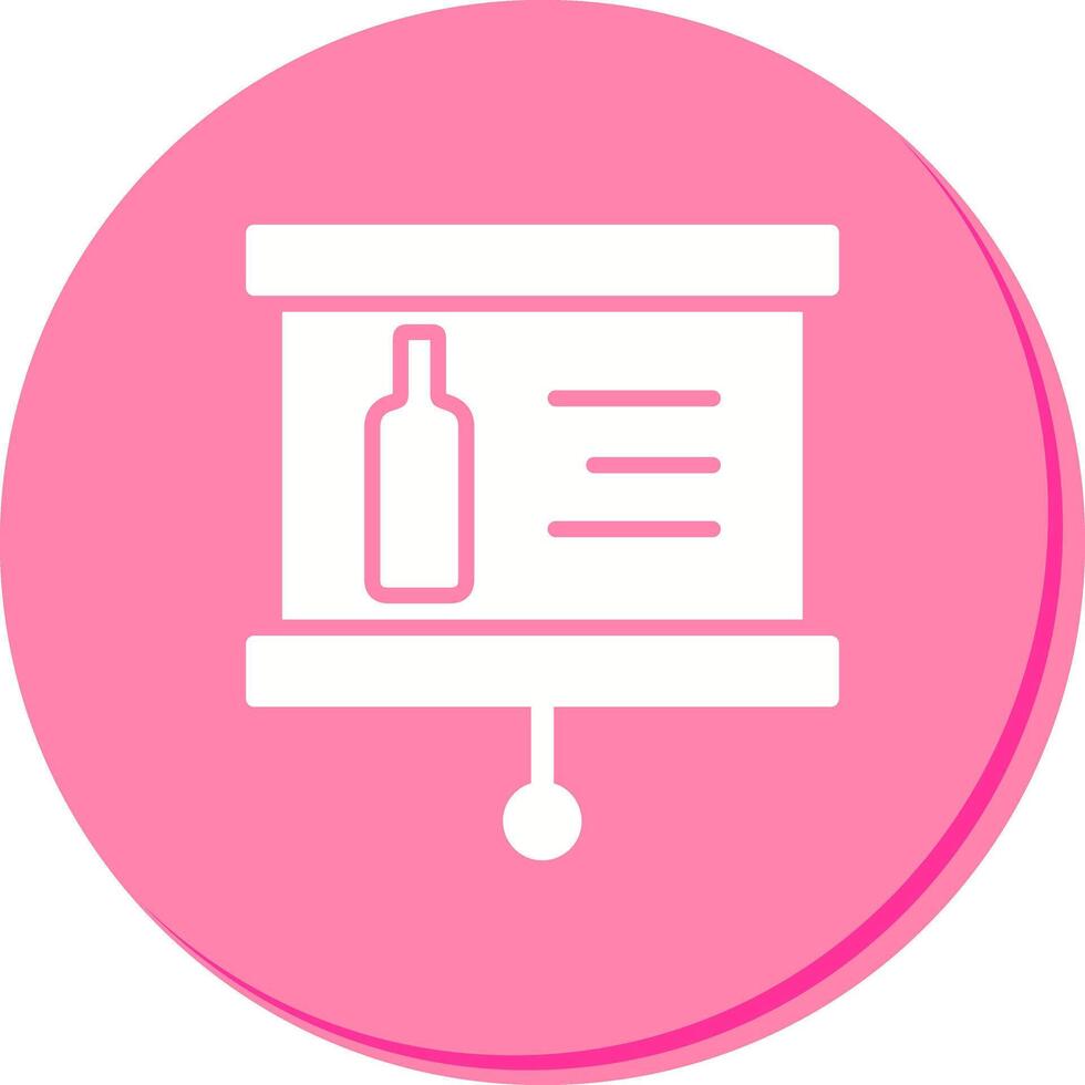 Wine Presentation Icon Design vector