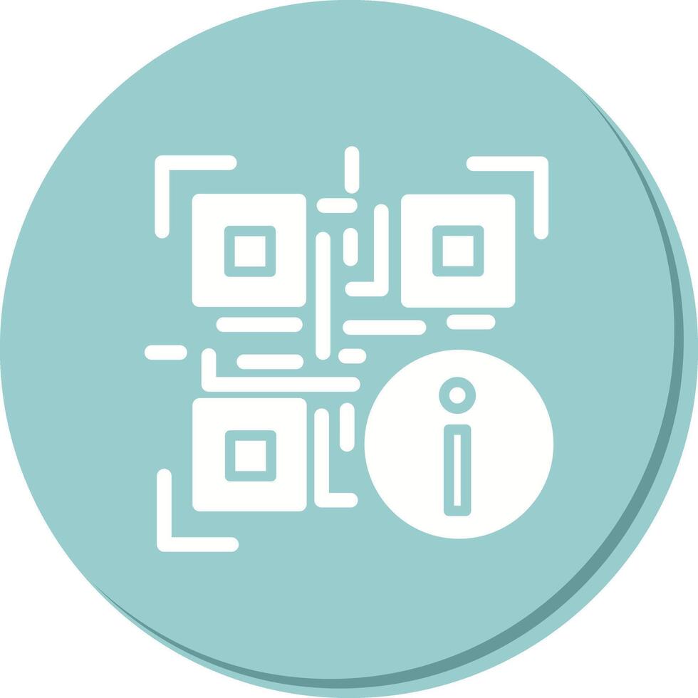 QR Code Information Icon Design vector