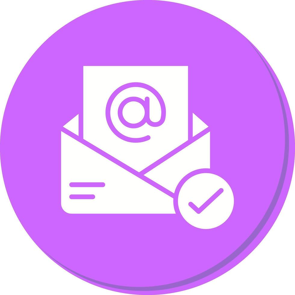 Registered Mail Icon Design vector