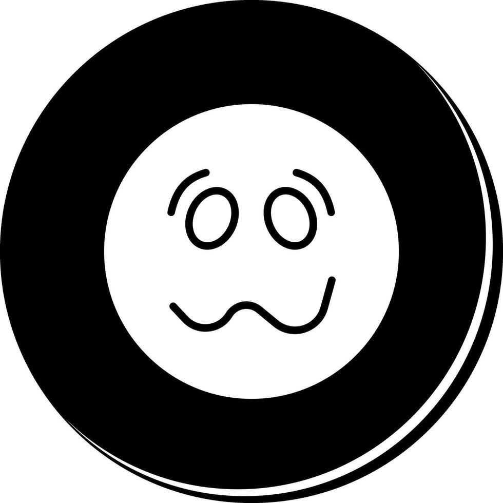 Woozy Face Icon Design vector