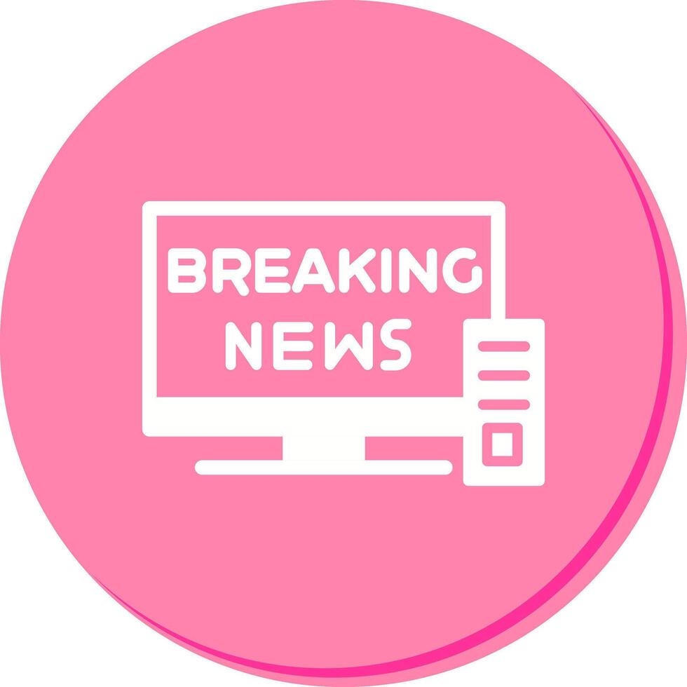 Breaking Story Icon Design vector
