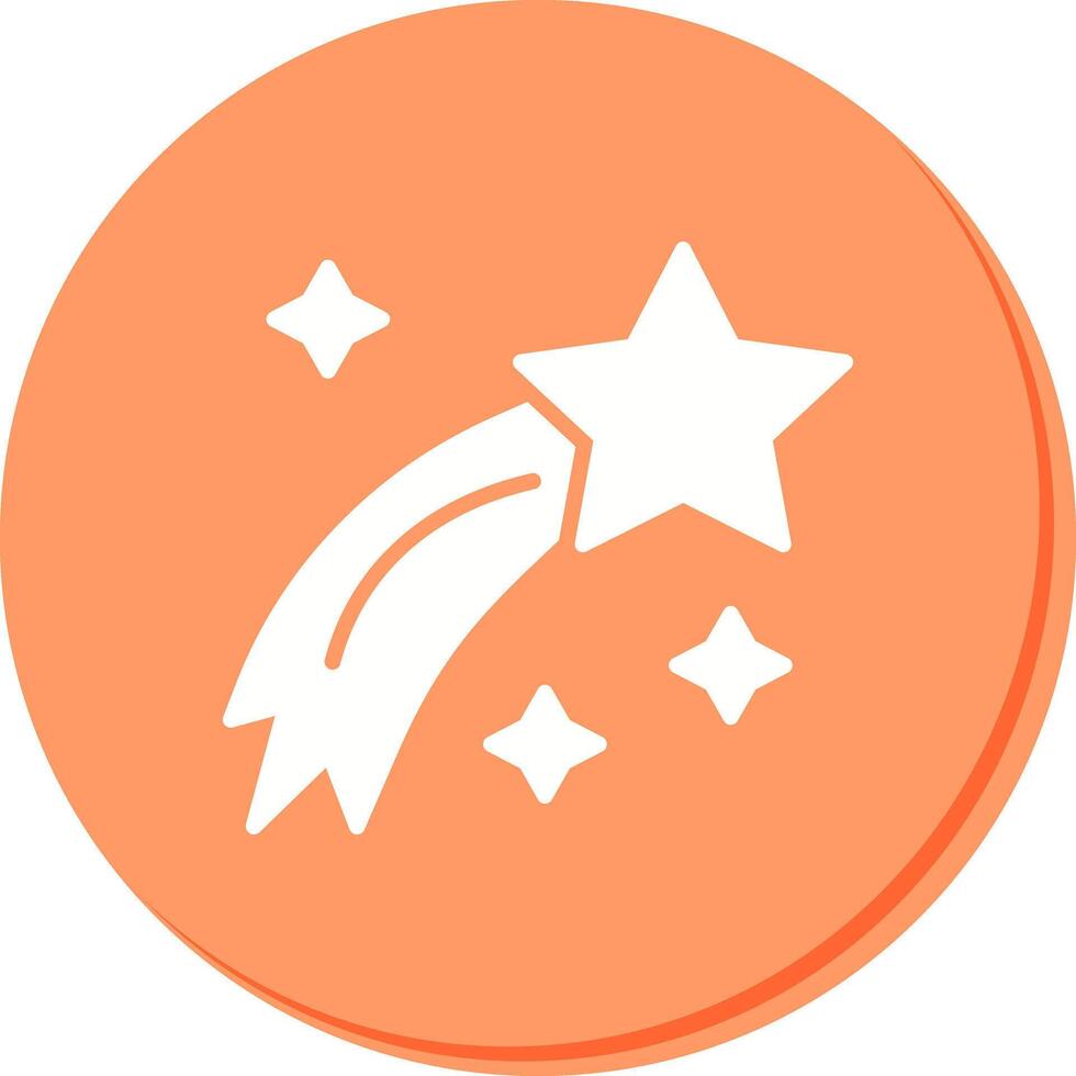 Shooting Star Icon Design vector