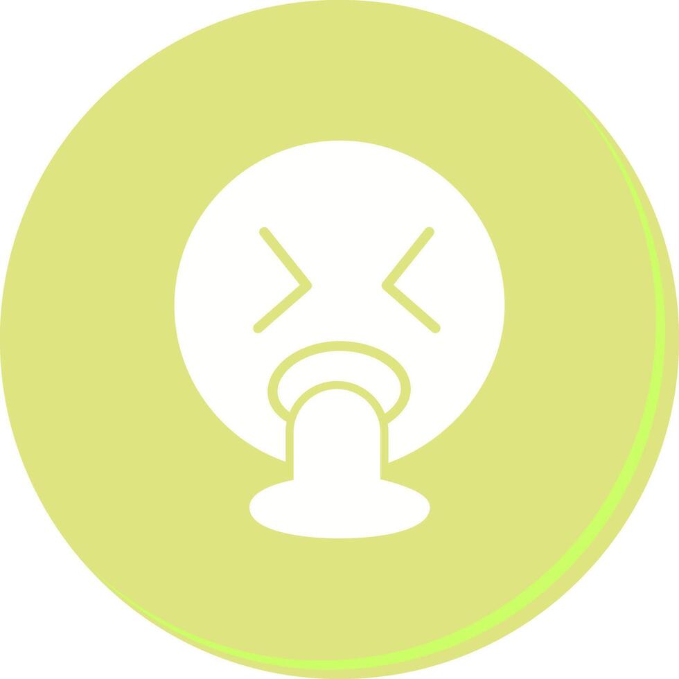 Face Vomiting Icon Design vector