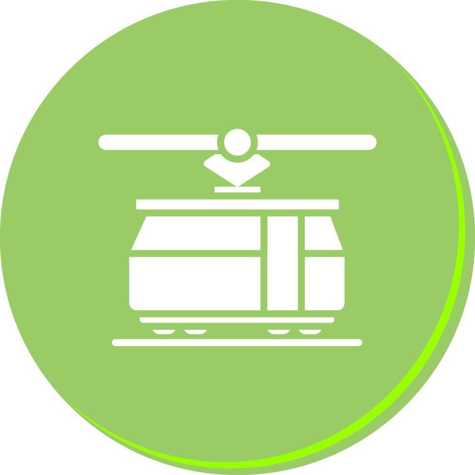 Tram Car Icon Design vector