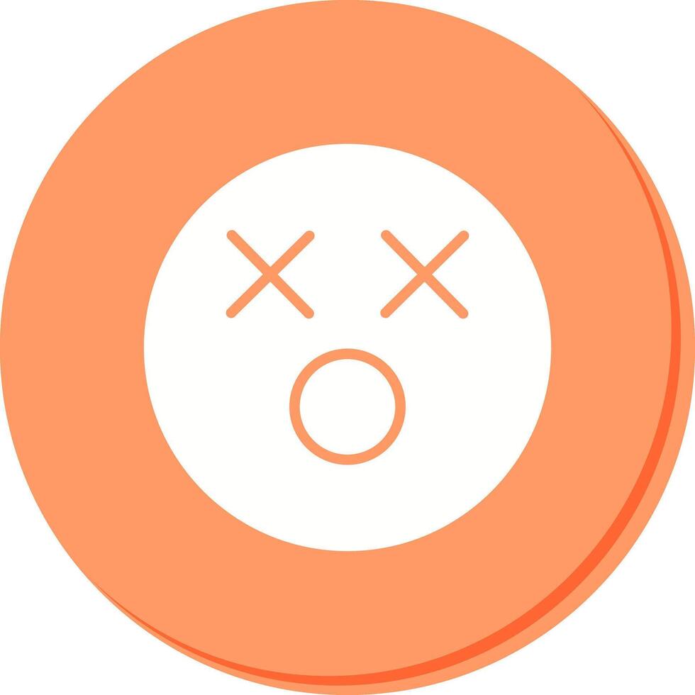 Dizzy Face Icon Design vector