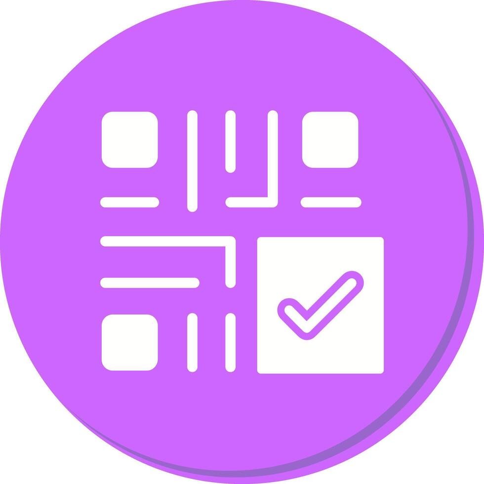 QR Code Checkout Icon Design vector