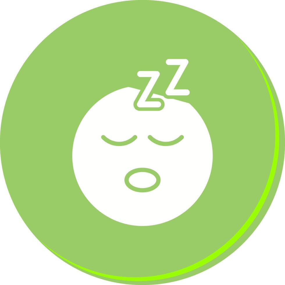 Sleeping Face Icon Design vector