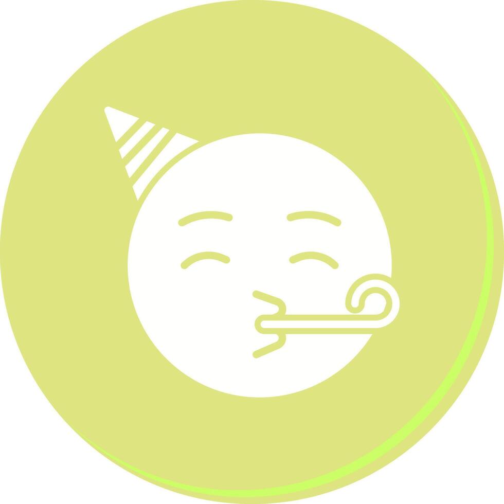 Partying Face Icon Design vector