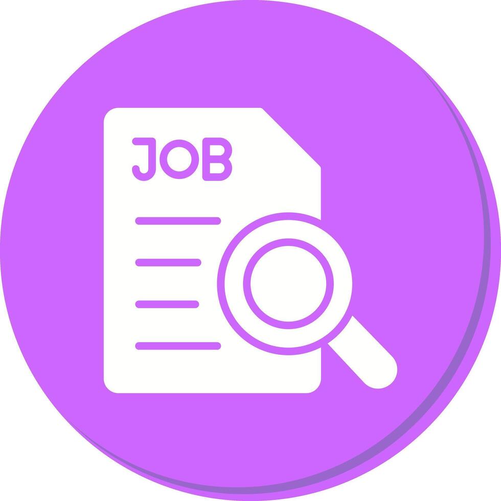 Job Search Icon Design vector