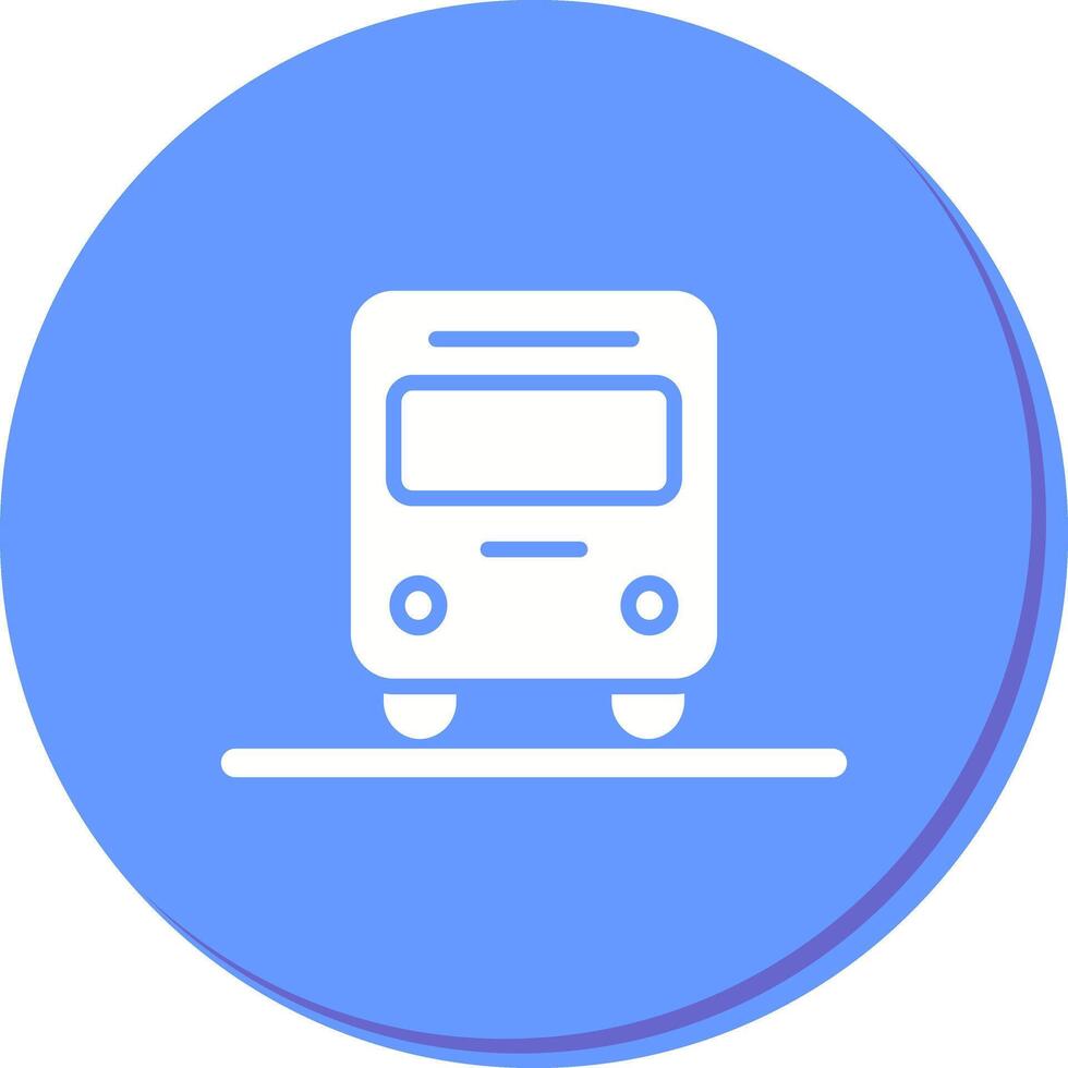 Oncoming Bus Icon Design vector