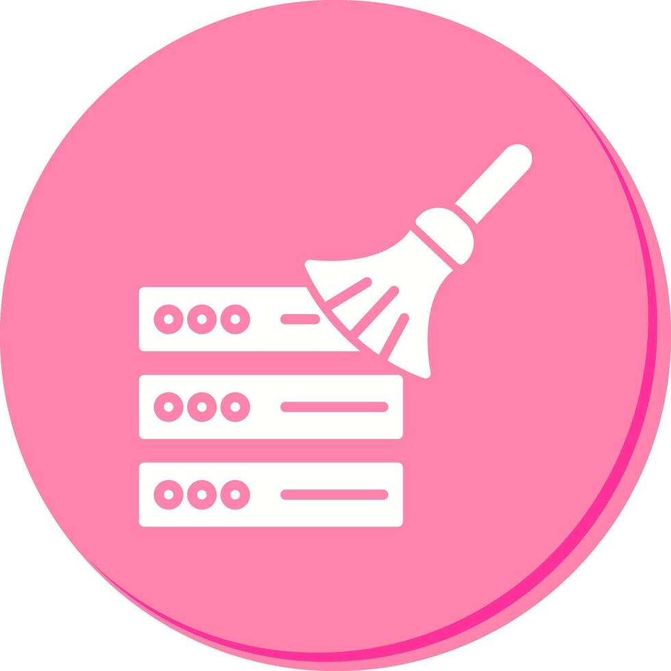 Data Cleaning Icon Design vector