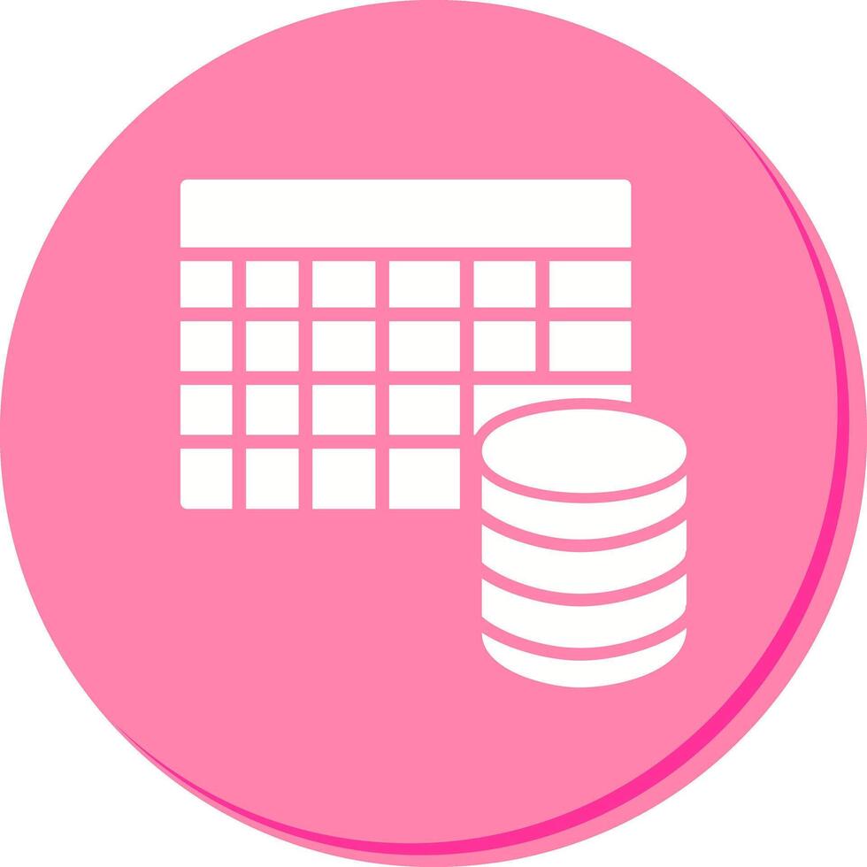 Table Data Icon Design vector