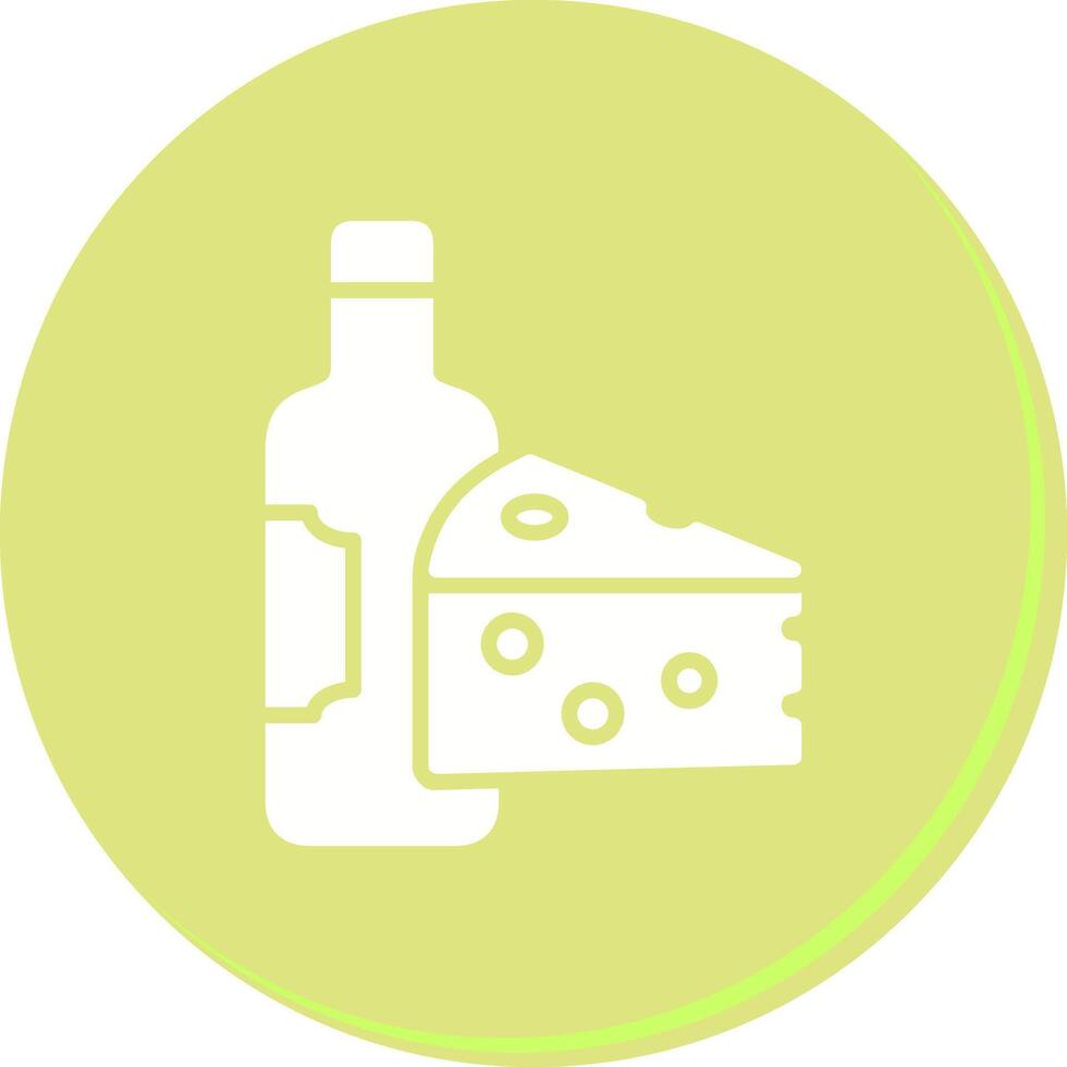 Wine and Cheese Icon Design vector