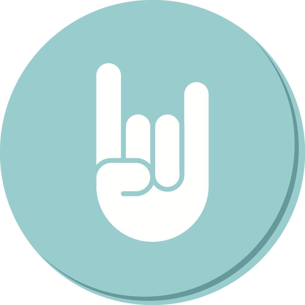 Sign of the Horns Icon Design vector