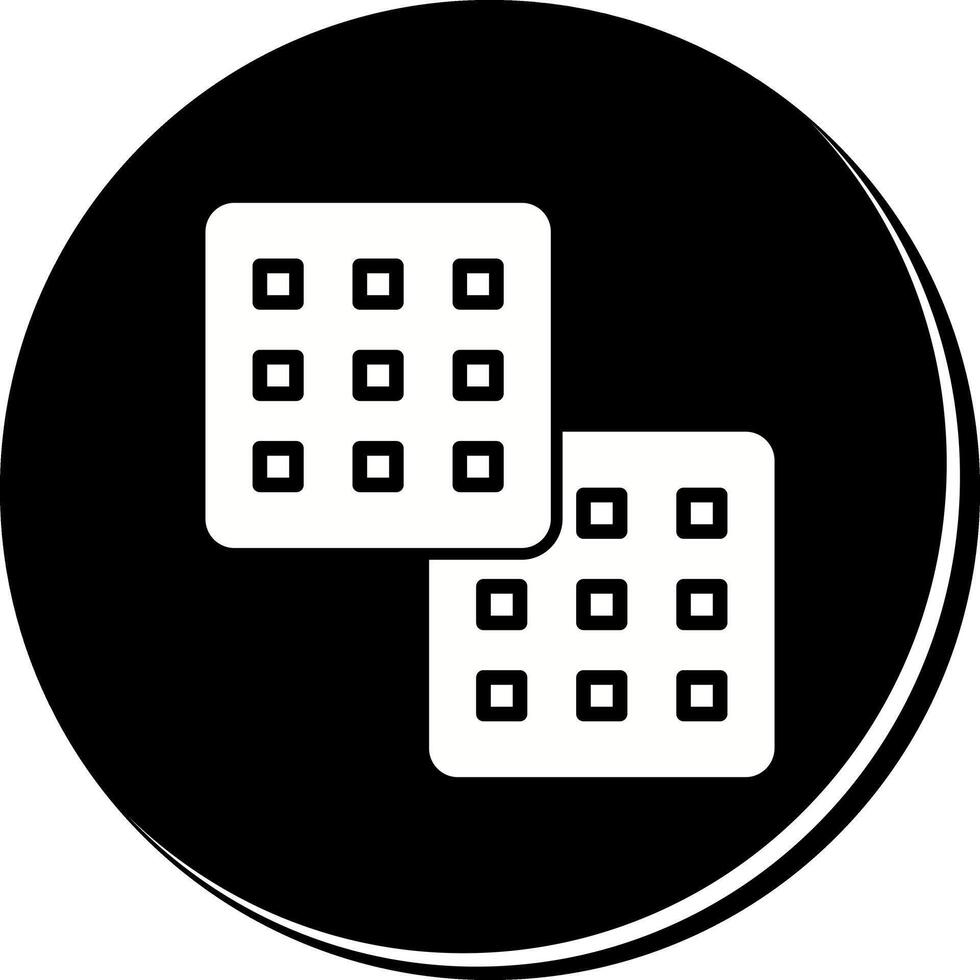 Waffle Icon Design vector