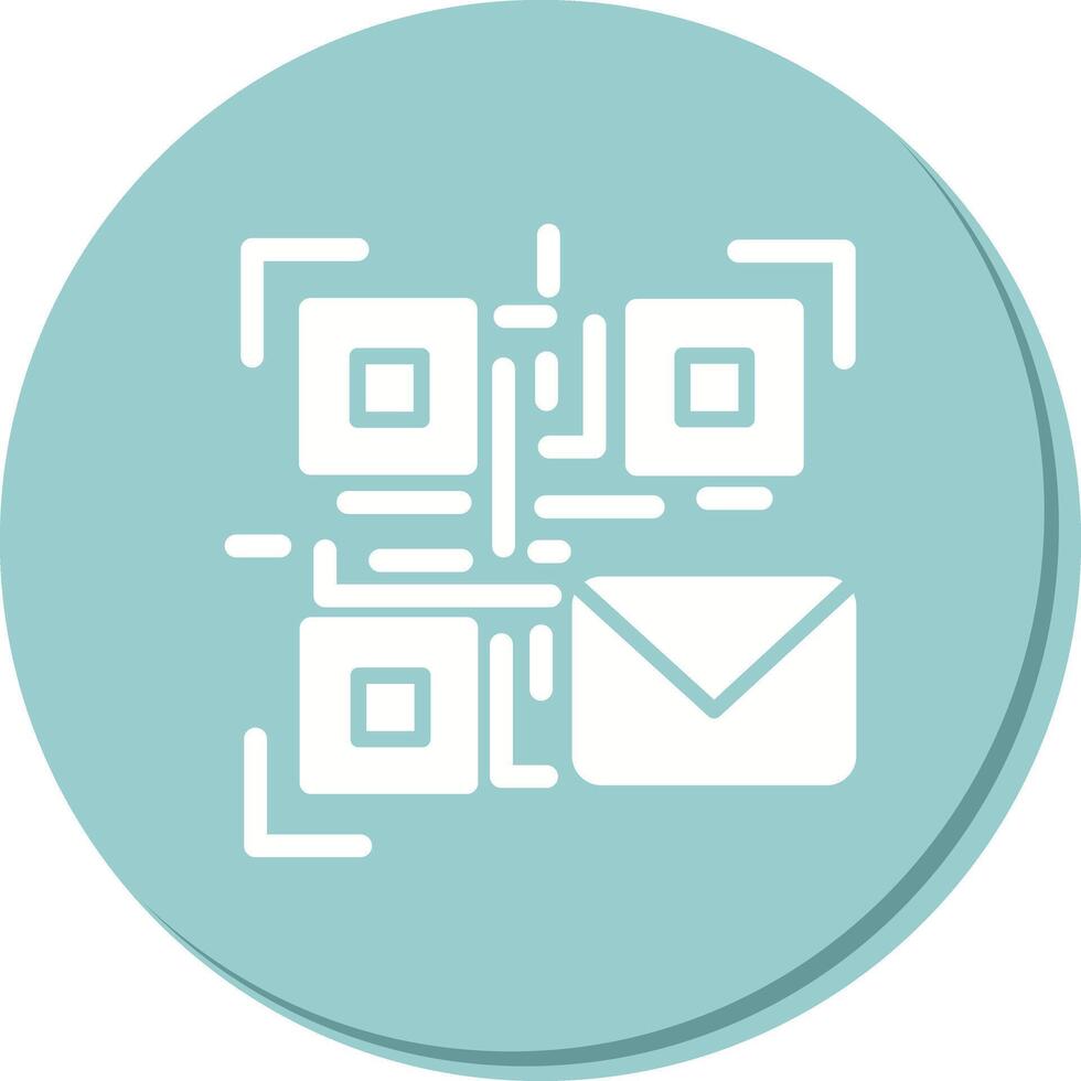 QR Code Email Icon Design vector