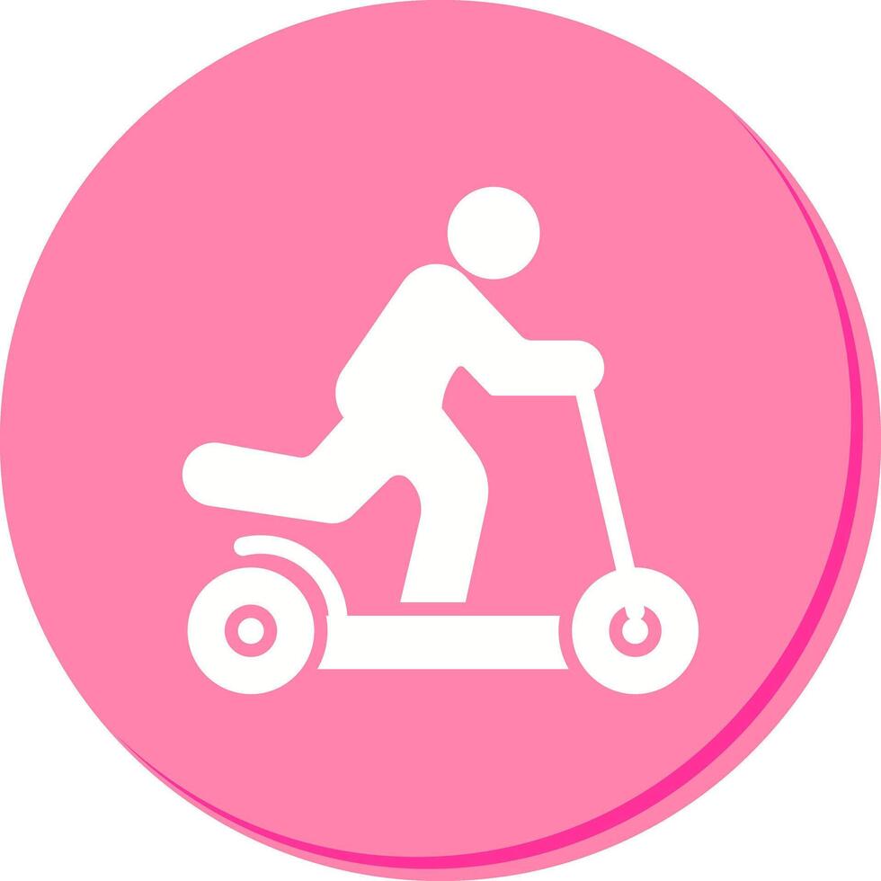 Kick Scooter Icon Design vector